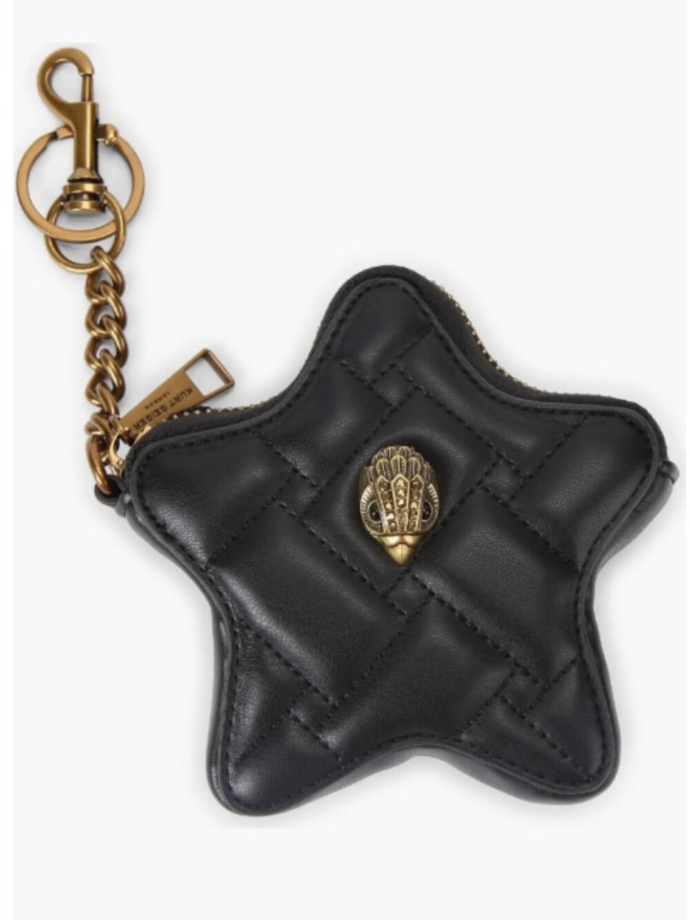 Kurt Geiger Kensington Star Mirror Bag Charm (Black)